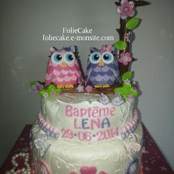 owl baby cake