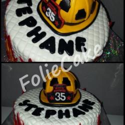 firefighter cake